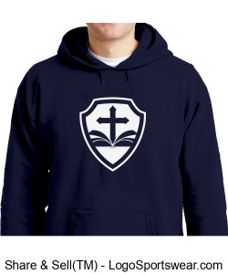 MLQ Hanes Deluxe Shield Design Sweatshirt Design Zoom