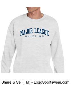 MLQ White Classic Gildan Crew Neck Design Zoom